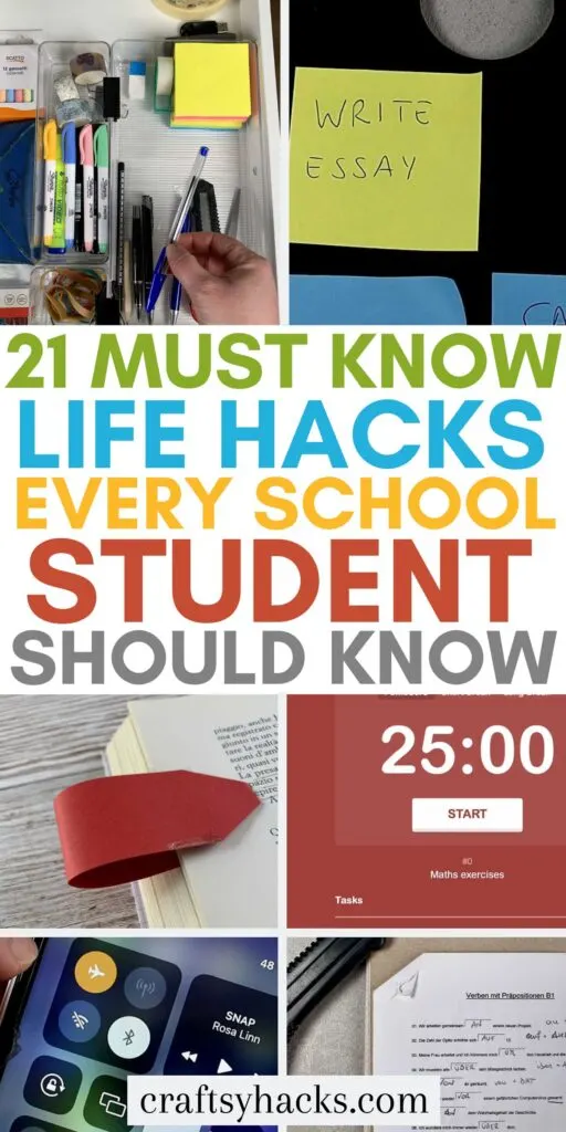 hacks for school and students