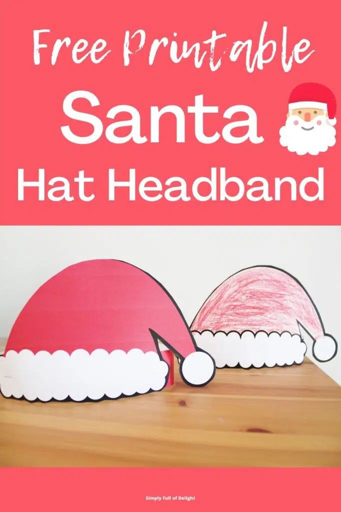 2D Christmas santa hats