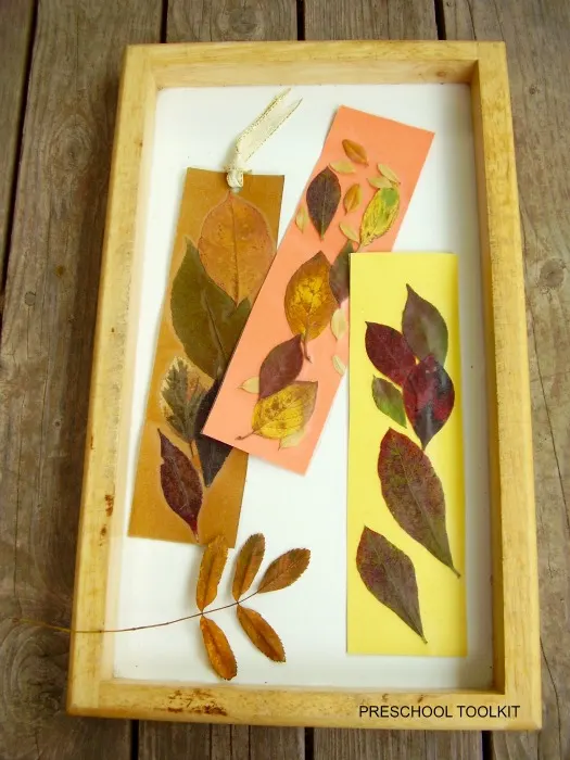 fall leaves bookmark