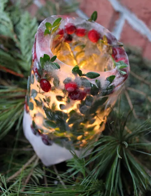 holiday ice lanterns