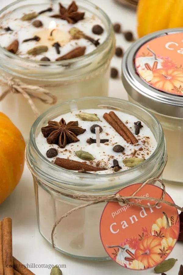 pumpkin spice candles