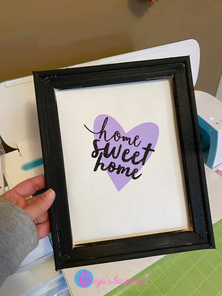 DIY Cricut reverse canvas