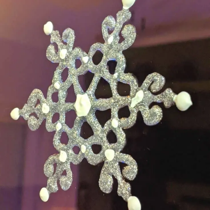 snowflake window clings