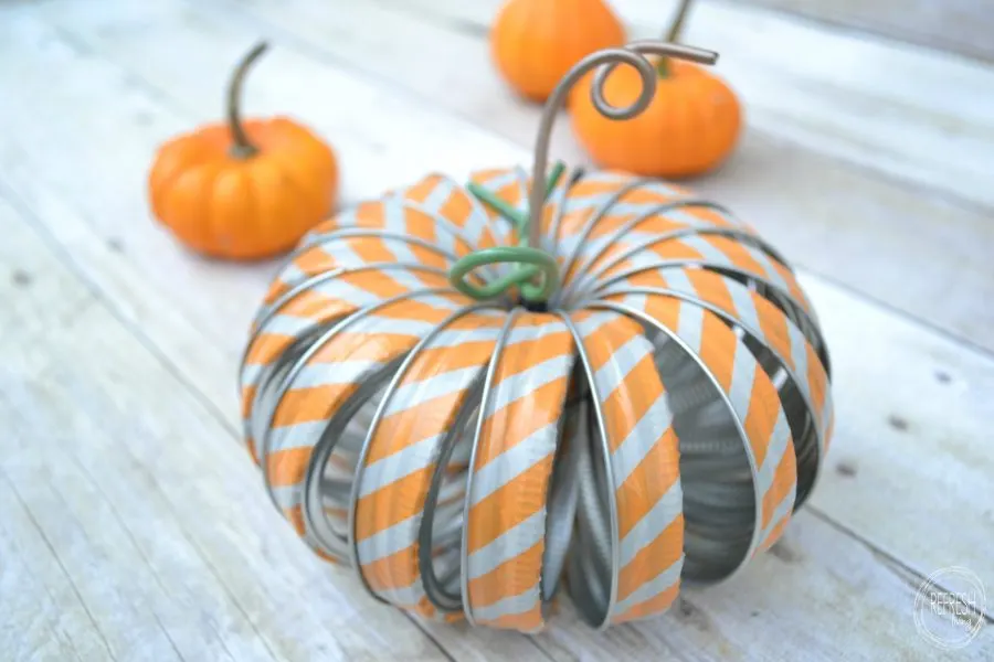 mason jar ring pumpkins