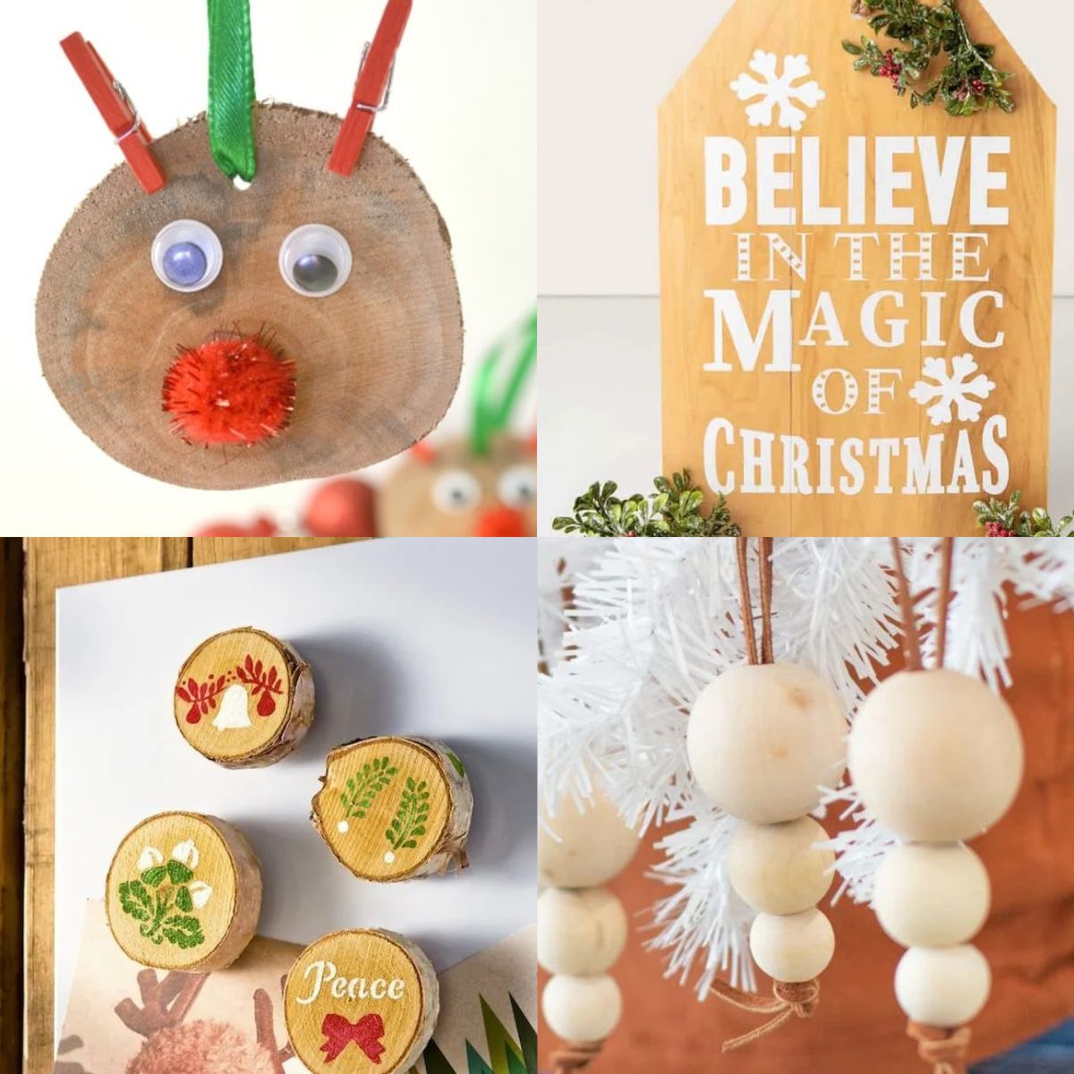 21 Wooden Christmas Crafts - Craftsy Hacks