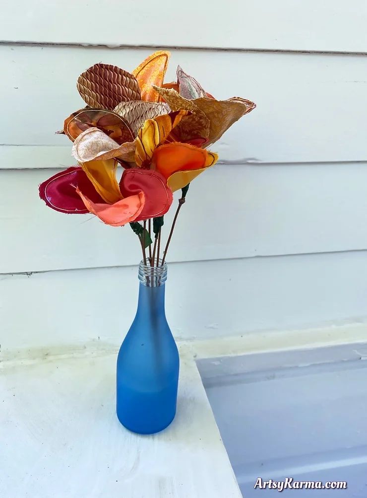 DIY fabric flowers