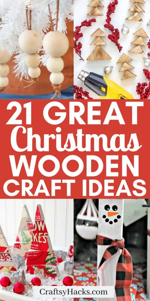 21 Wooden Christmas Crafts - Craftsy Hacks