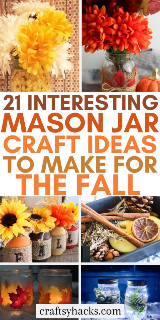 Mason Jar Craft Ideas for fall