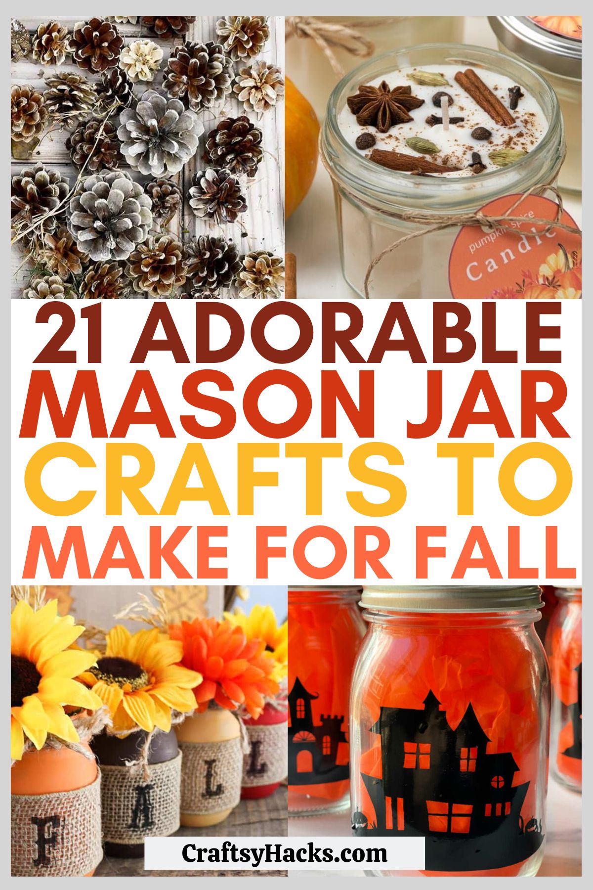 Mason Jar Crafts for fall