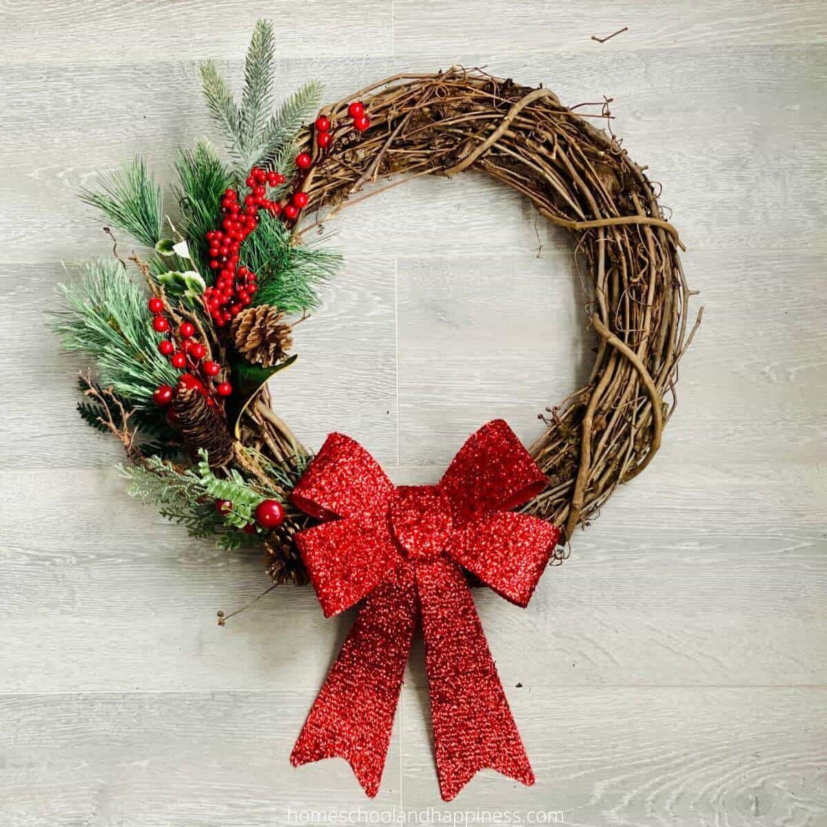 grapevine Christmas wreath