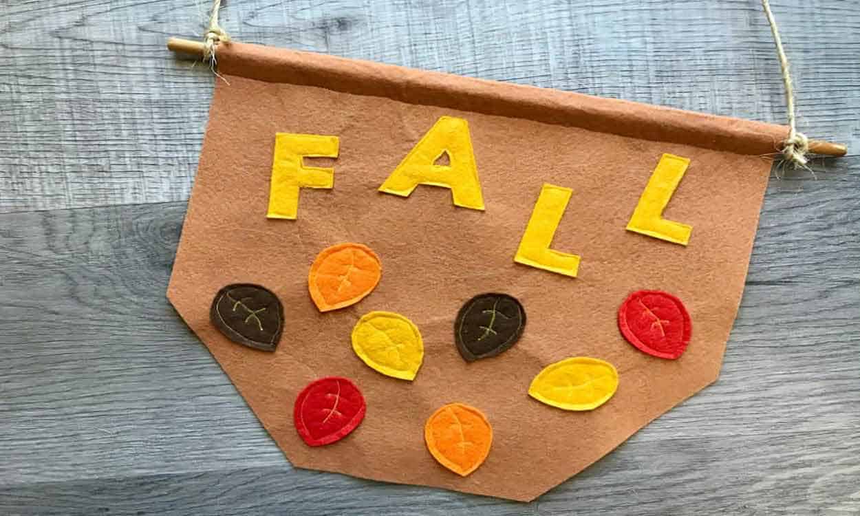 fall leaves sewing project