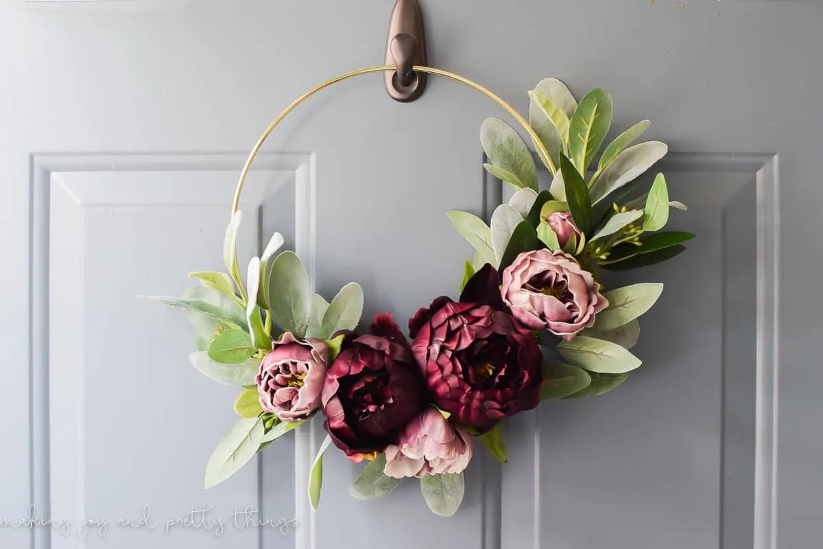 DIY modern fall wreath