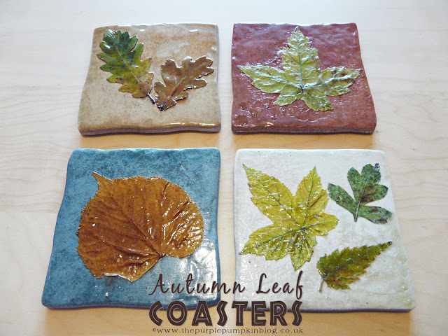 fall leaf coasters