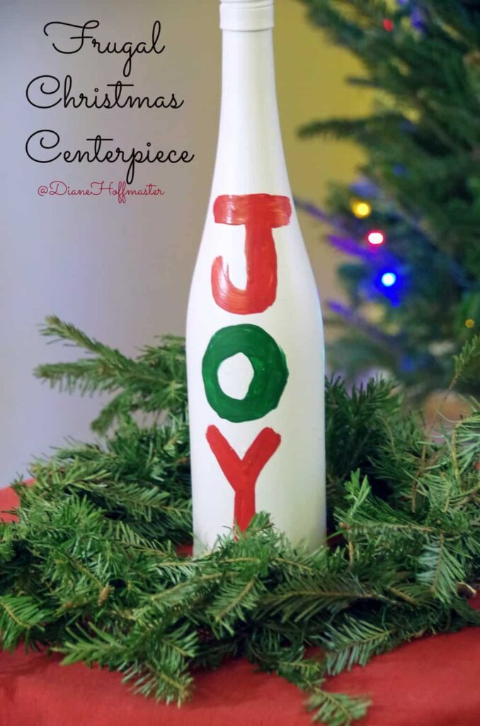 frugal christmas centerpiece