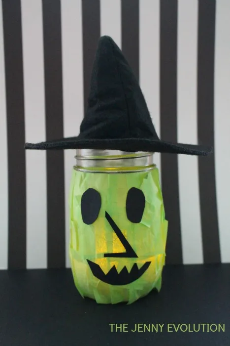 witch halloween mason jar