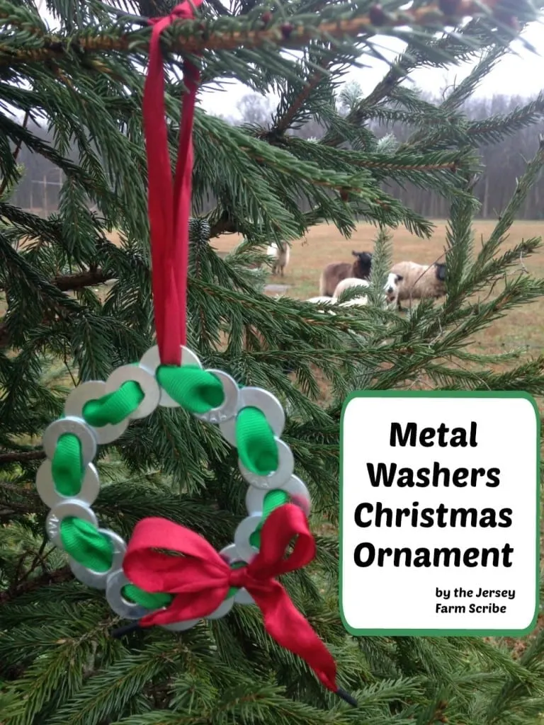 metal washers Christmas ornaments
