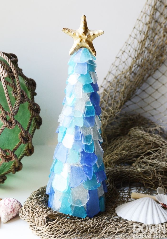 sea glass Christmas tree