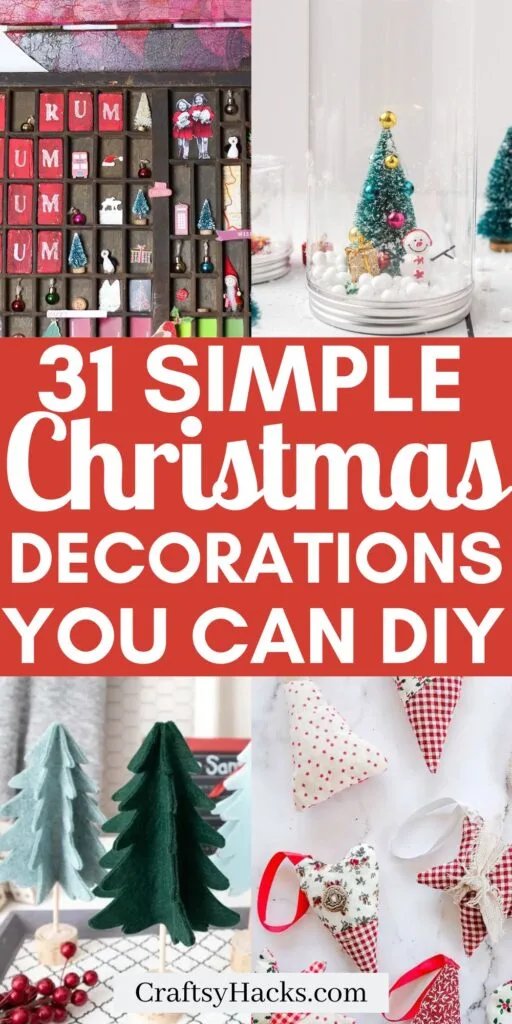 31 DIY Christmas Decoration Ideas - Craftsy Hacks