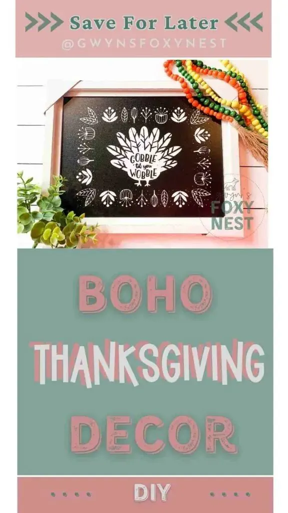 boho chalkboard