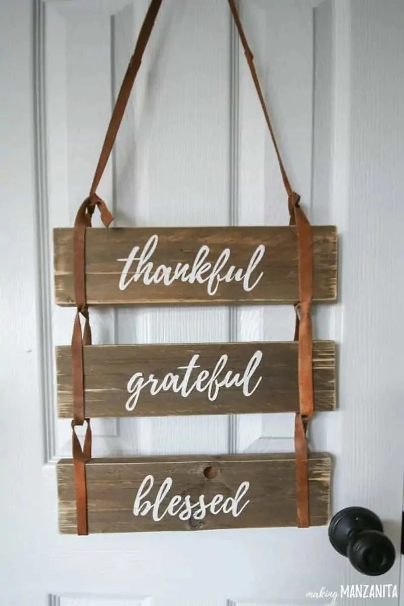 Thanksgiving wooden sign