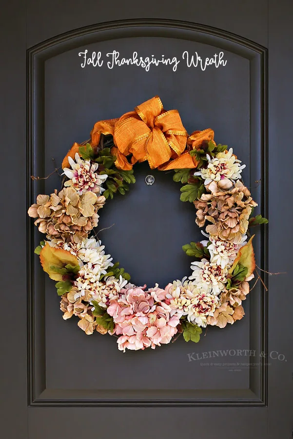 fall Thanksgiving wreath