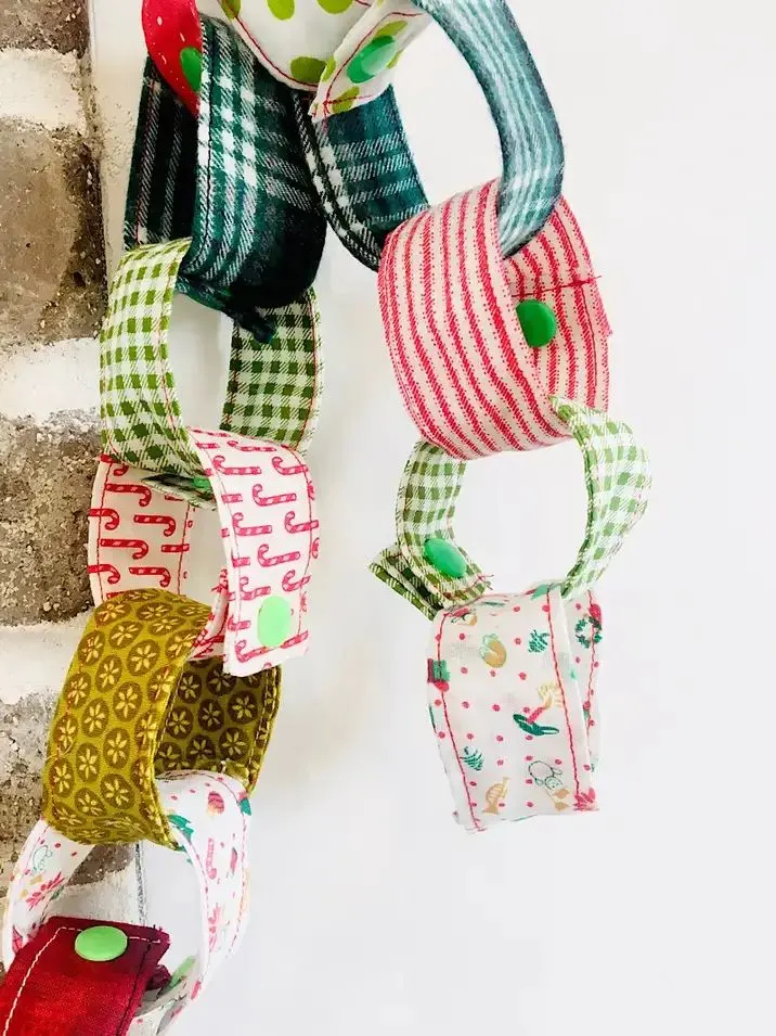 fabric christmas countdown chain