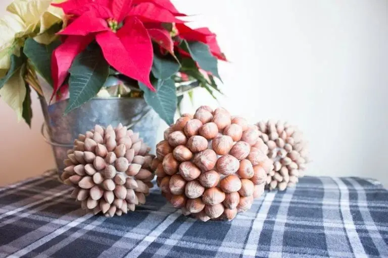 decorative hazlenut ball ornaments