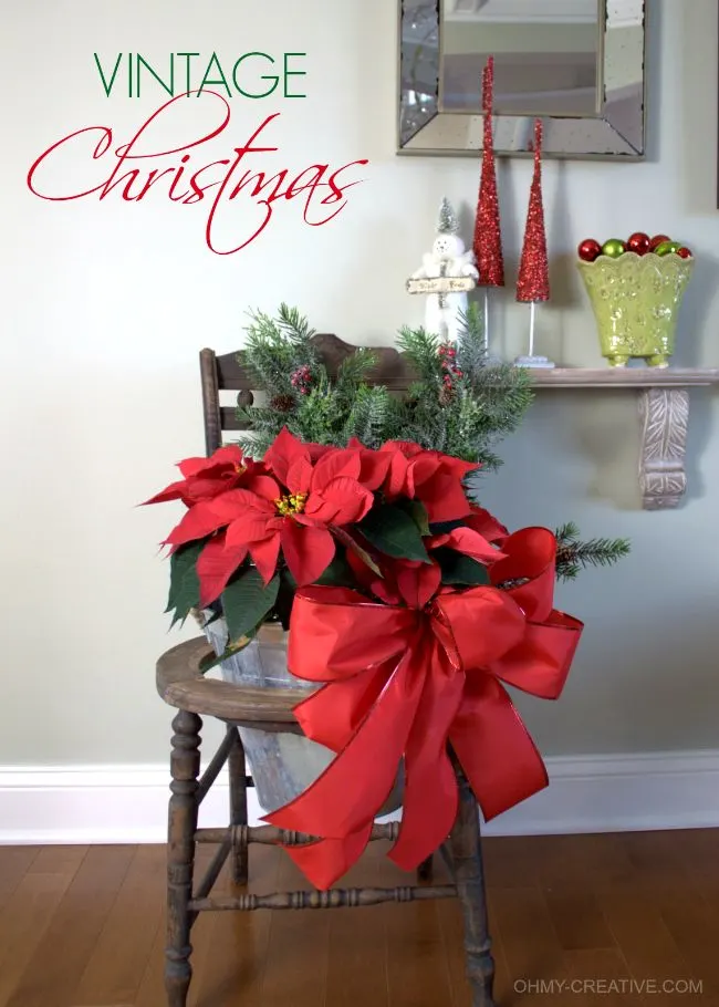 vintage christmas chair