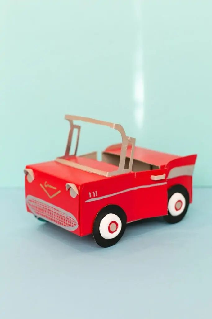 cardboard toy car