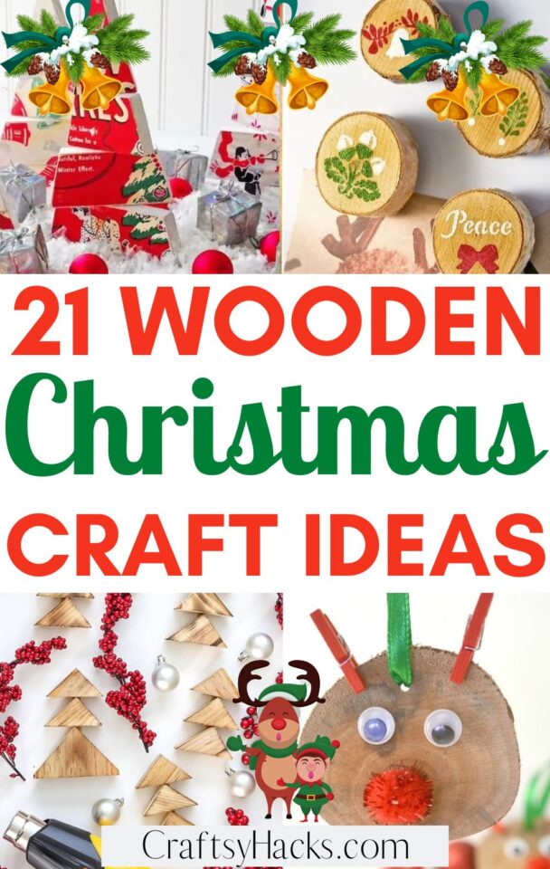 21 Wooden Christmas Crafts - Craftsy Hacks