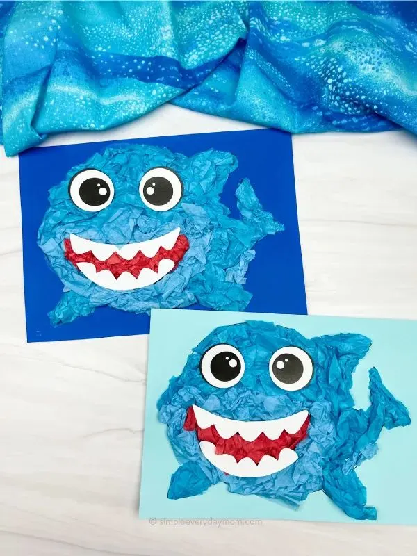 tissue paper shark