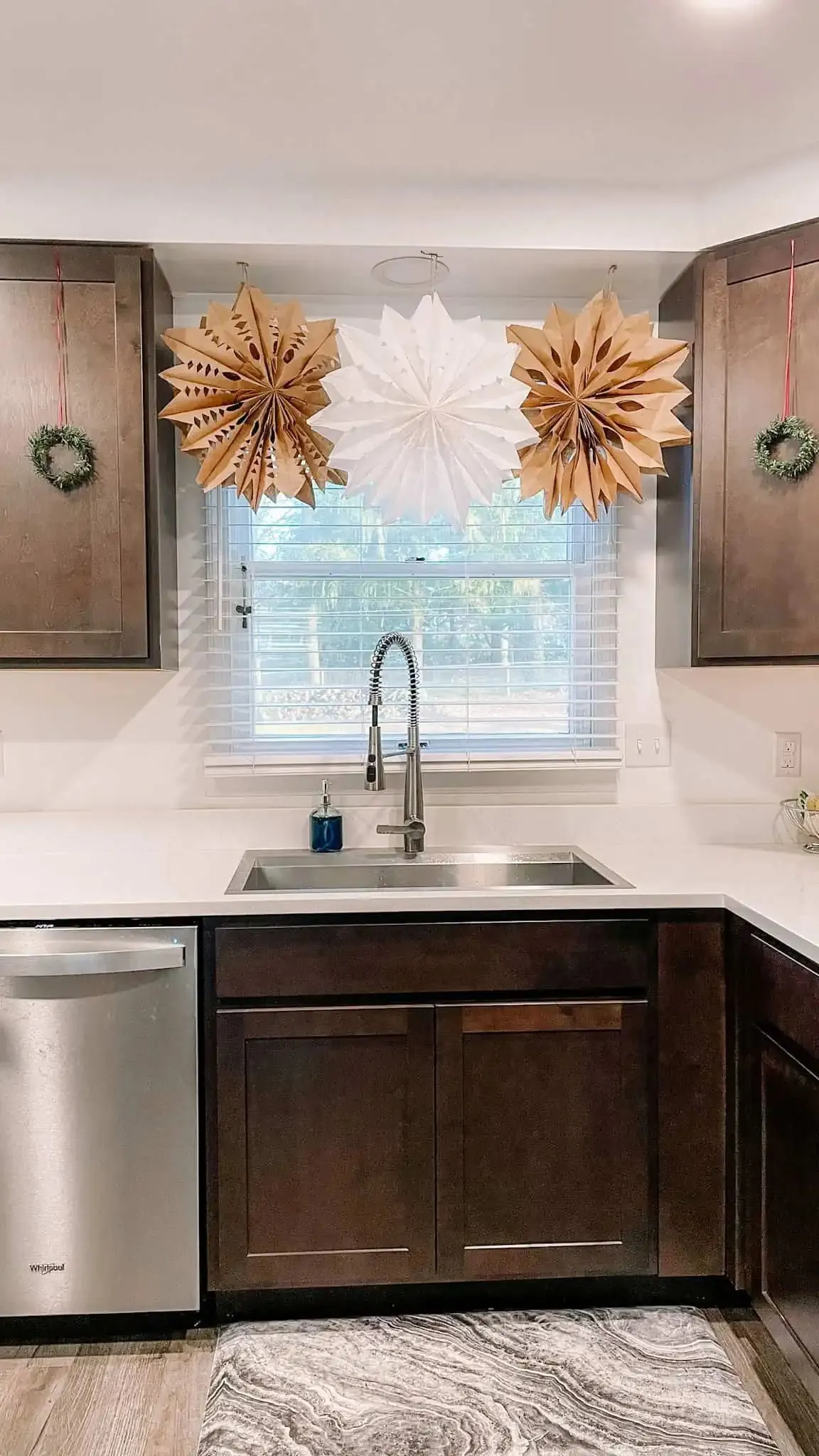 paper bag snowflakes