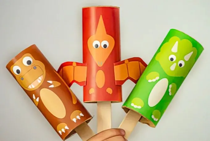 paper tube puppet