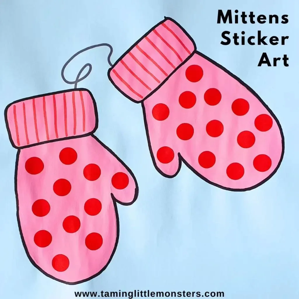 sticker mittens