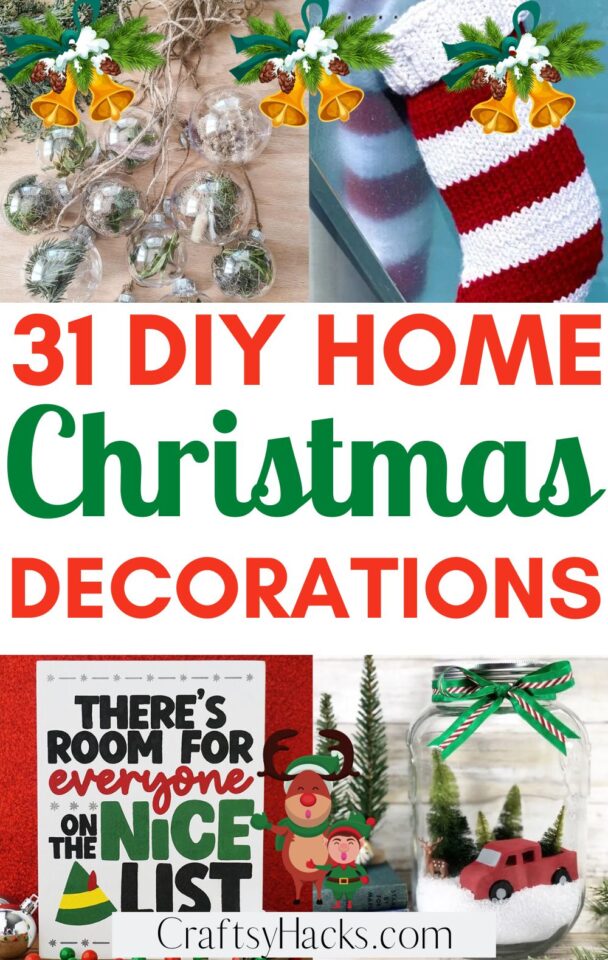 31 DIY Christmas Decor Ideas for Living Room - Craftsy Hacks