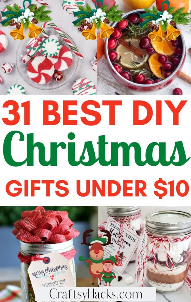 31 DIY Christmas Gifts Under $10 - Craftsy Hacks