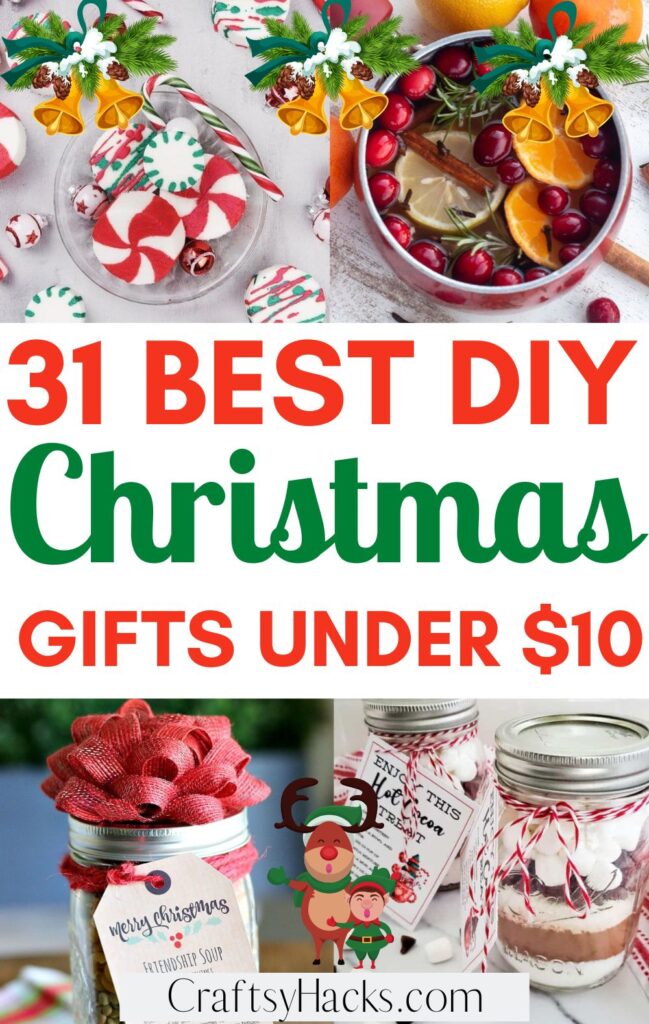 31 DIY Christmas Gifts Under $10 - Craftsy Hacks