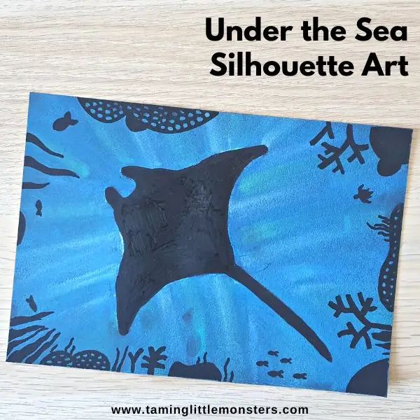 under the sea silhouette art