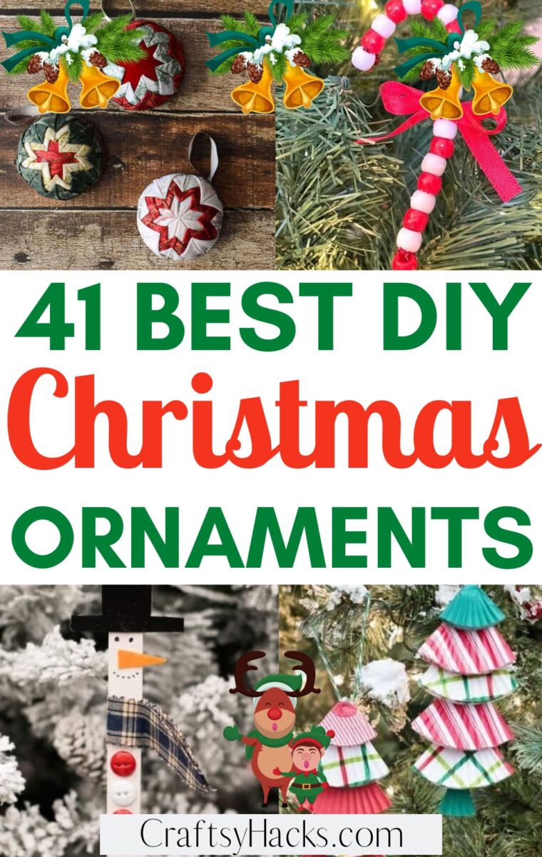 41 DIY Christmas Ornaments - Craftsy Hacks