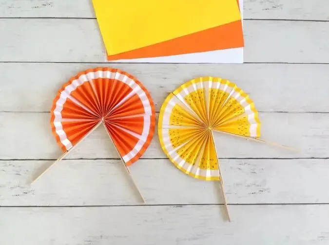 fruit paper fan