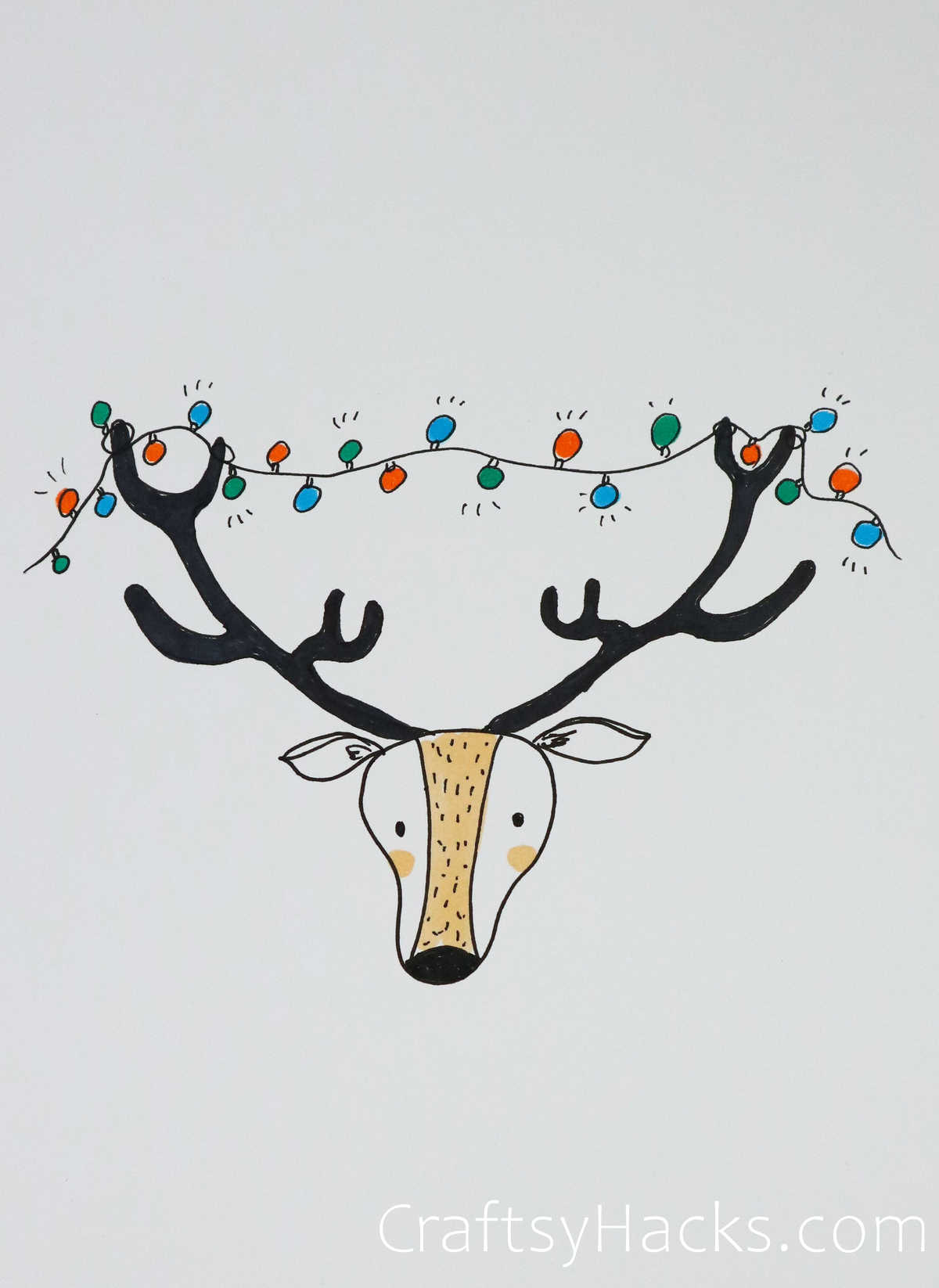 reindeer drawing