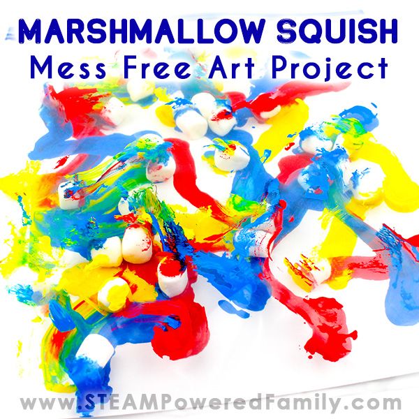 marshmallow squish art