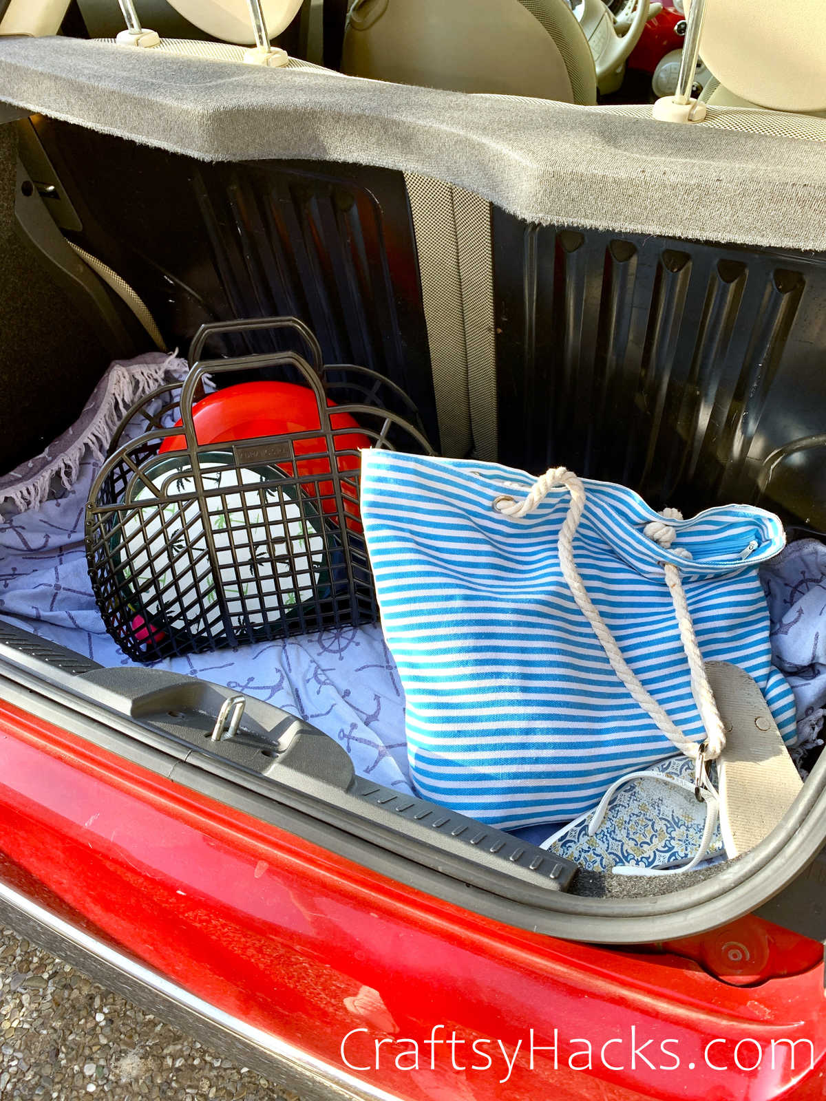 place a towel in a car to keep it clean