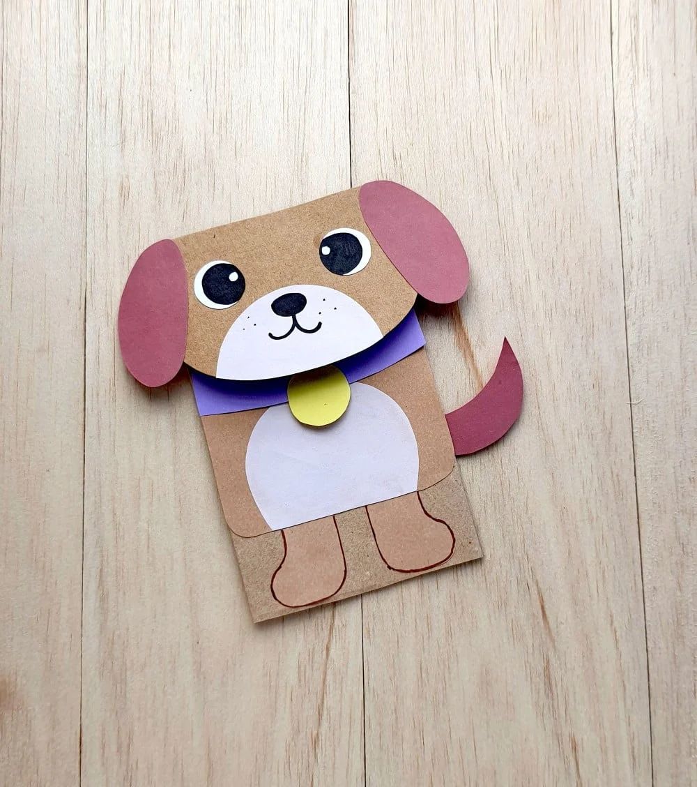 paper dog puppet
