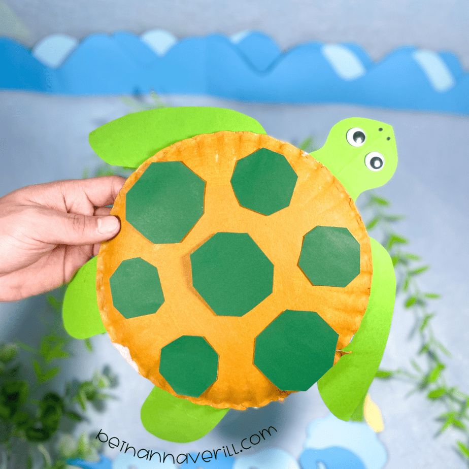 turtle paper plate craft
