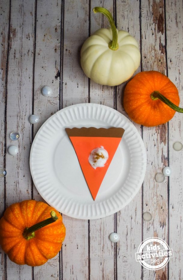 paper pumpkin pie activity