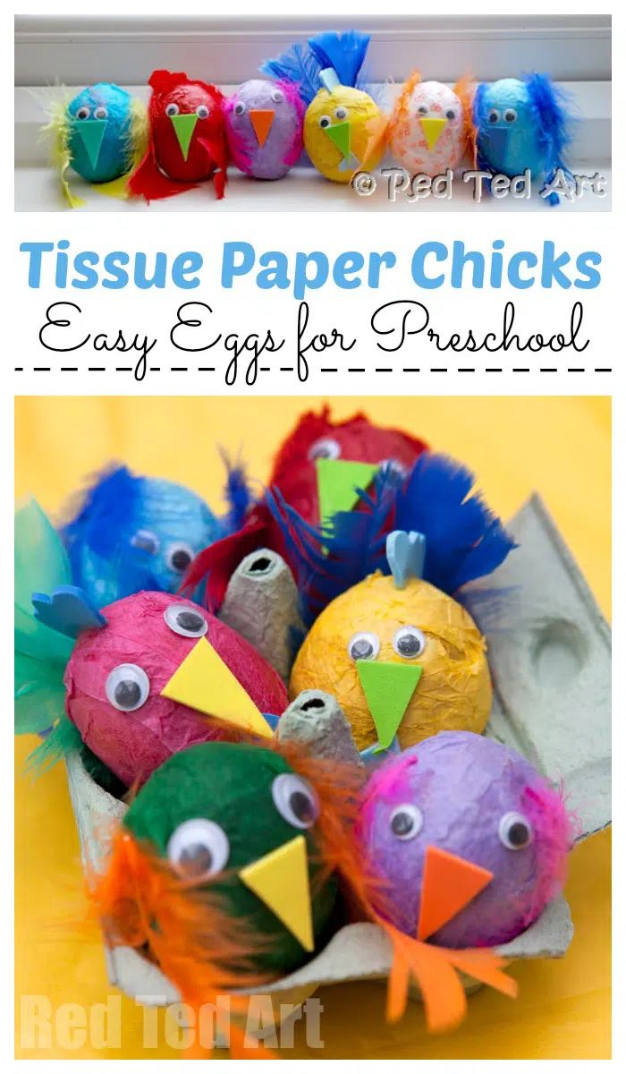 tissue paper chicks