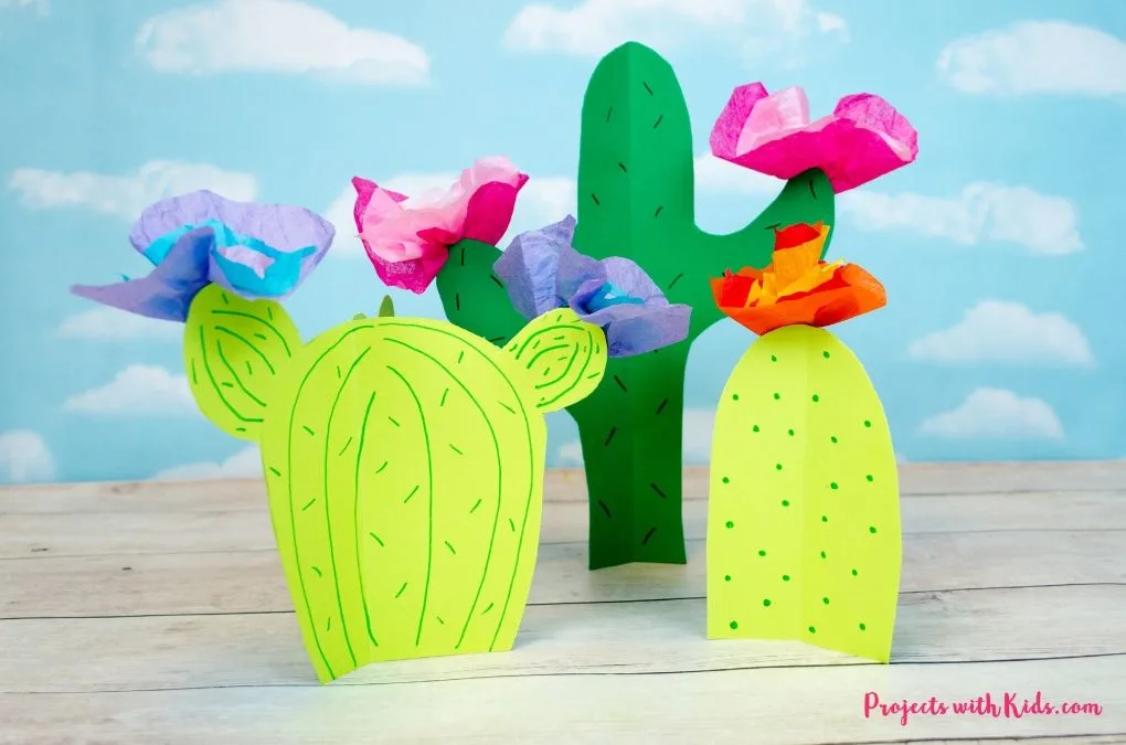 3D paper cactus