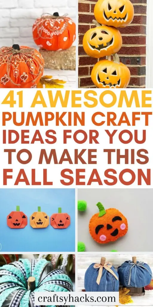 41 Perfect Pumpkin Crafts - Craftsy Hacks