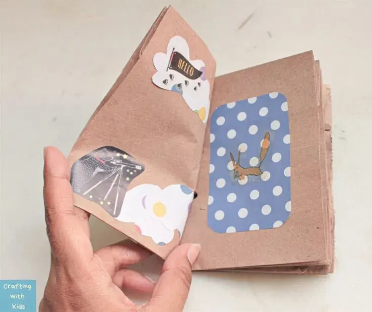 paper bag flip book